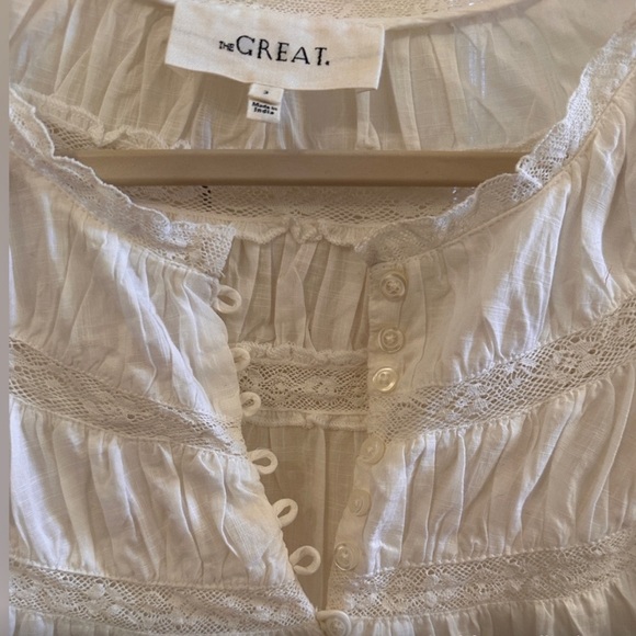 The Great Picturesque top blouse in white - Picture 5 of 8